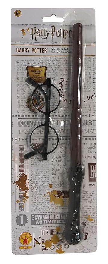 Rubies Harry Potter Blister Kit - Wand & Glasses 5374 - Image 2