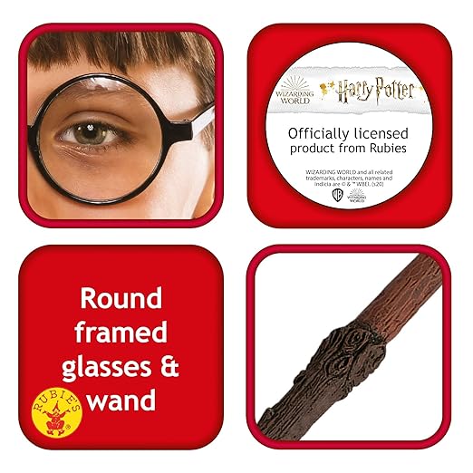 Rubies Harry Potter Blister Kit - Wand & Glasses 5374 - Image 4