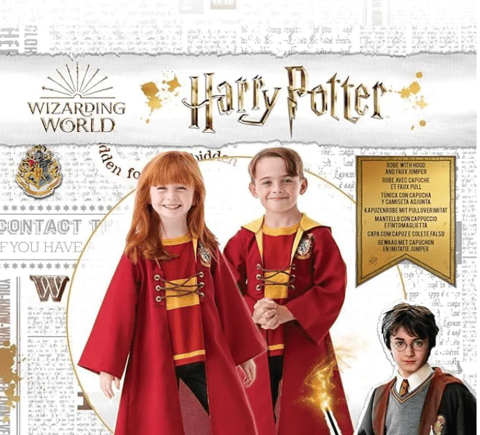 Rubies Quidditch Deluxe Hooded Child Robe 300693-M - Image 3