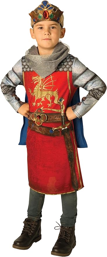 Rubies King Aurthur Medieval Knight Fancy Dress 140cm 630701-9-10 - Image 3