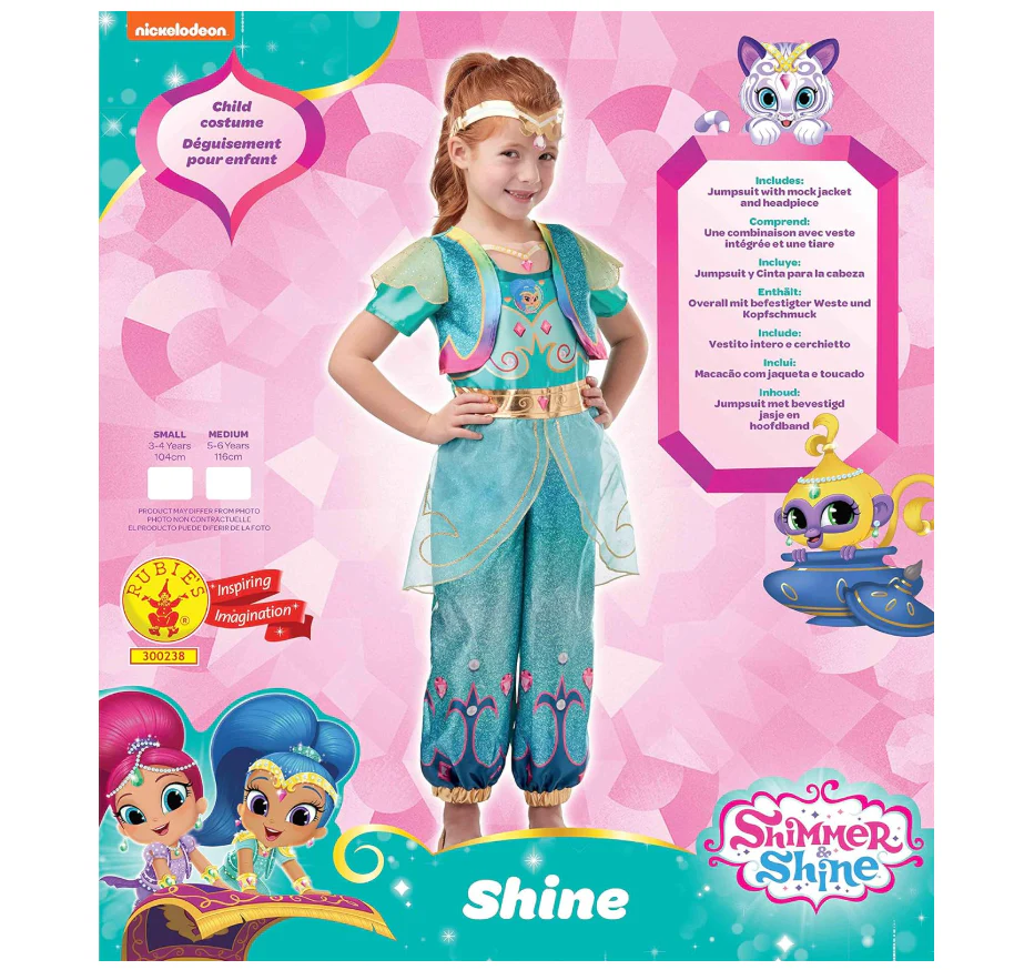 Rubies Nick Shimmer and Shine Deluxe 300238-T