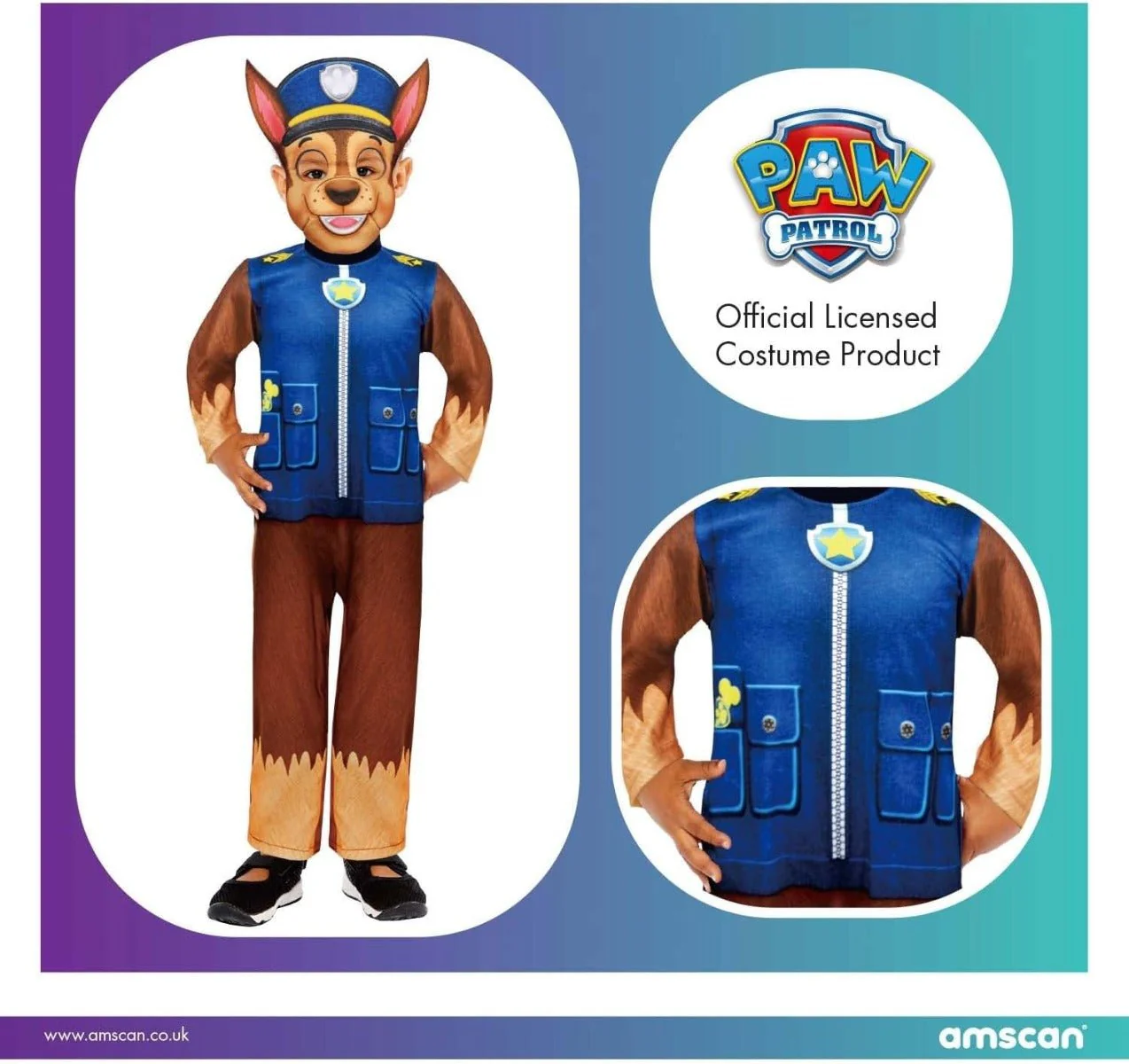 Rubies Paw Patrol Chase Costume 4-6 - Image 6