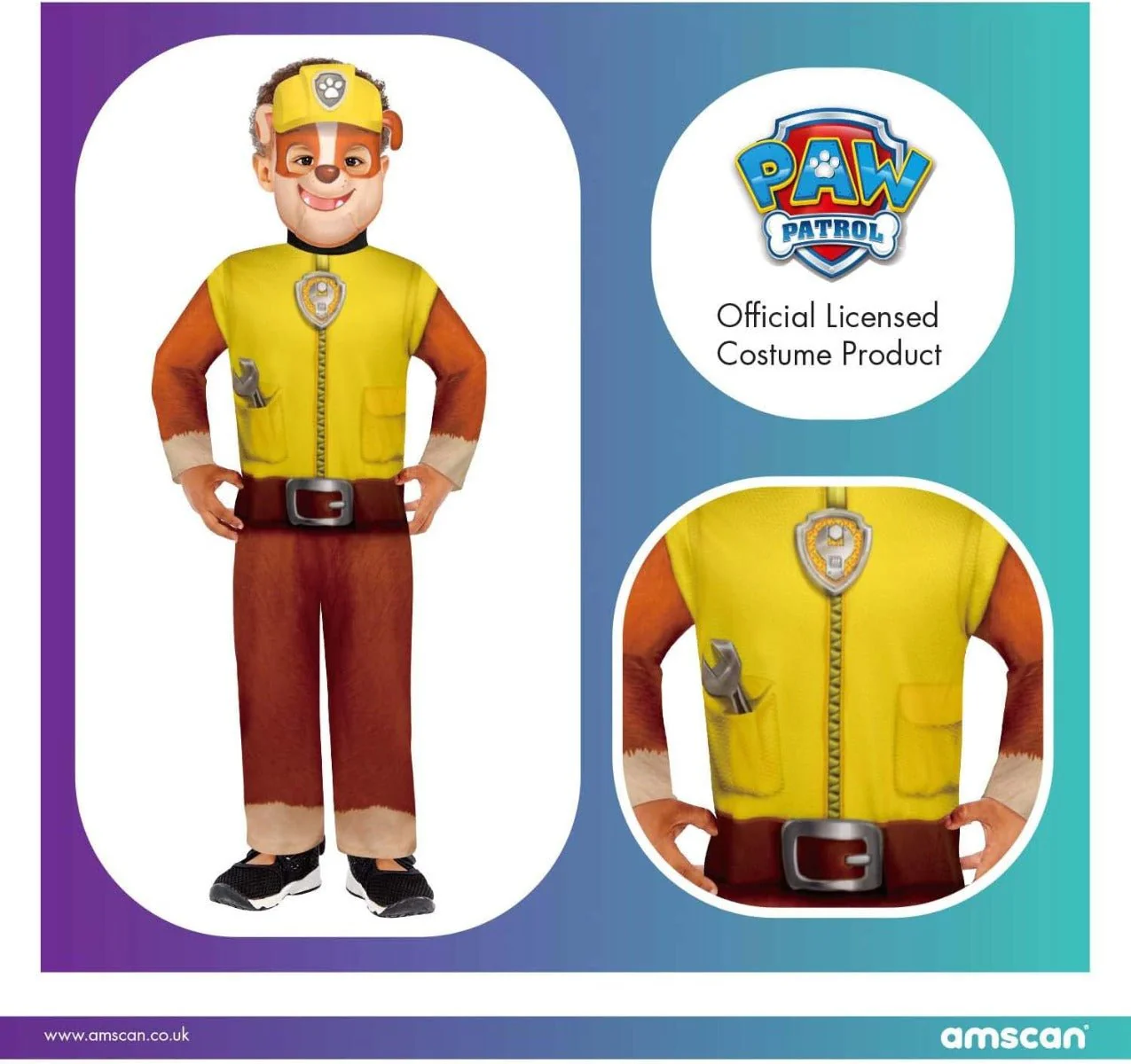 Rubies Paw Patrol Rubble Costume 3-4