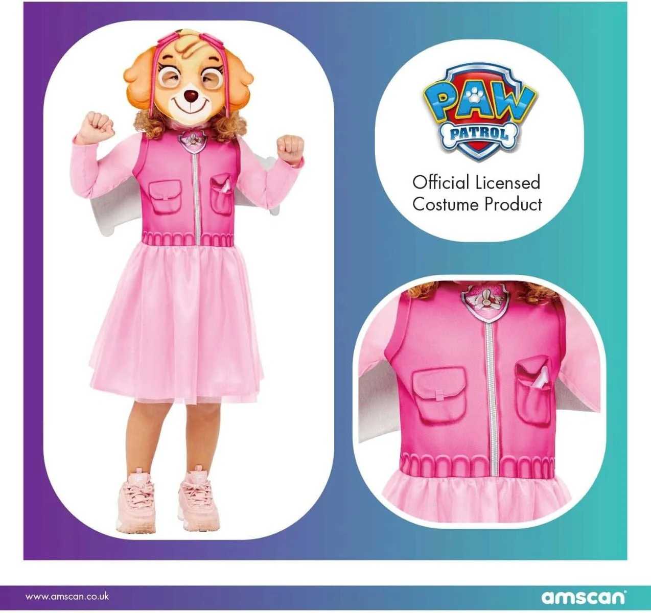 Rubies Paw Patrol Skye Costume 3-4 - Image 3