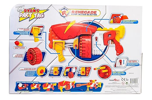 Ryan's World Dart Tag Renegade Rapid Fire Blaster 20484 - Image 3