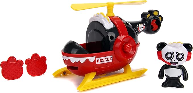 Ryan's World Rescue Helicopter and Panda Figure 253193001