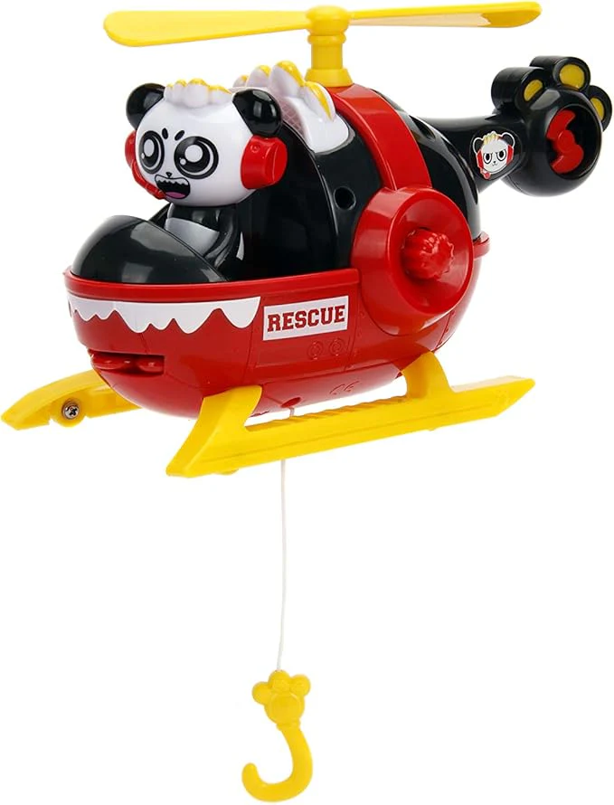 Ryan's World Rescue Helicopter and Panda Figure 253193001 - Image 8