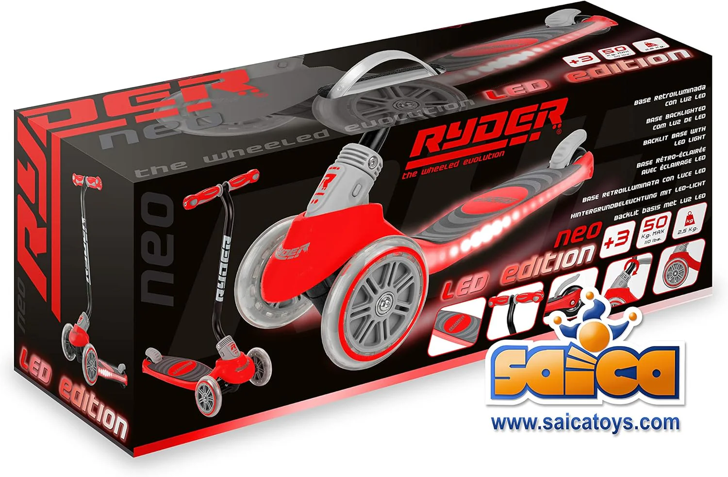 Ryder 3W Scooter Neo LED Red RY3216 - Image 5
