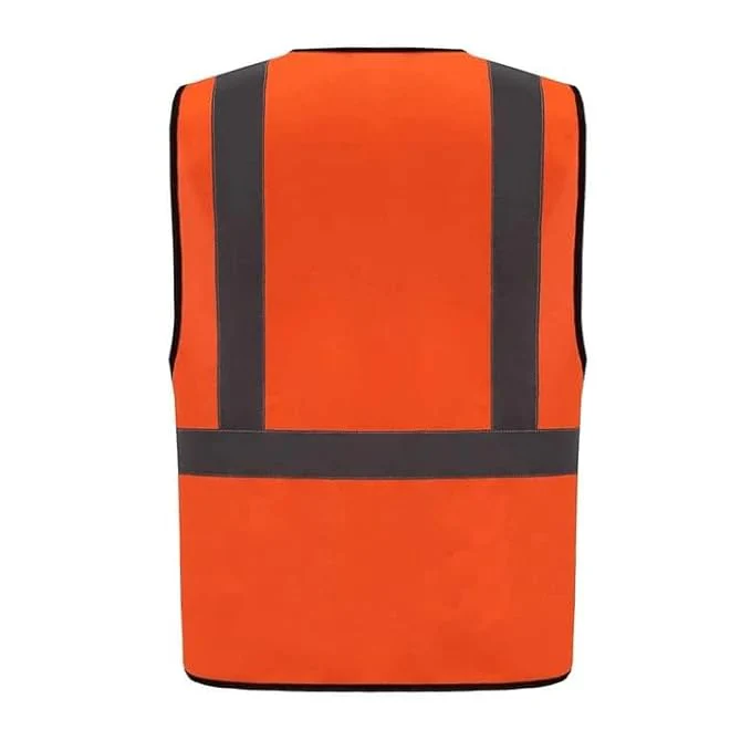 SAFETY JACKET ORANGE MEDIUM - Image 3