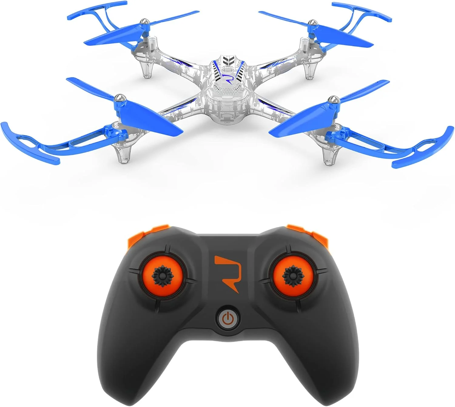 Sam Toys 4-Channel Auto Hover RC Stunt Drone-Blue/Orange X15T - Image 6