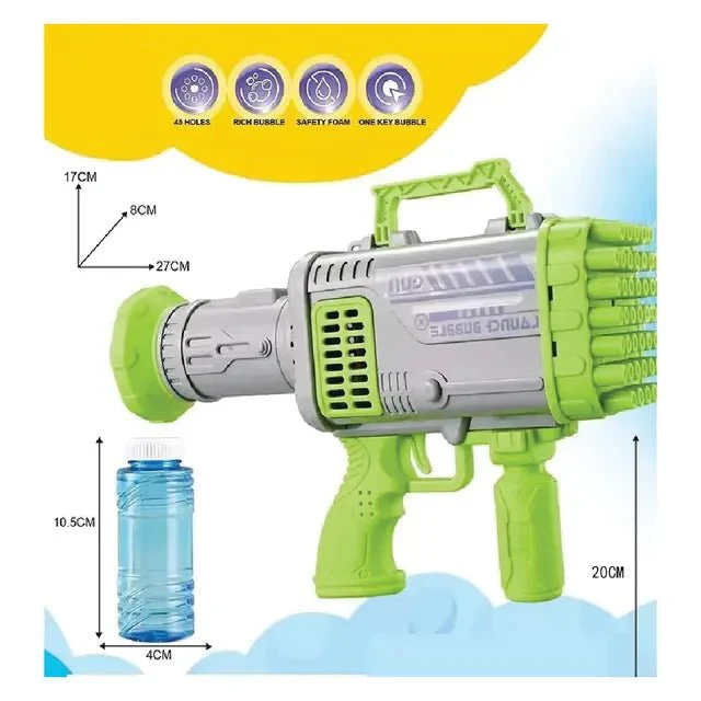 Sam Toys One key Bubble Gun With Light