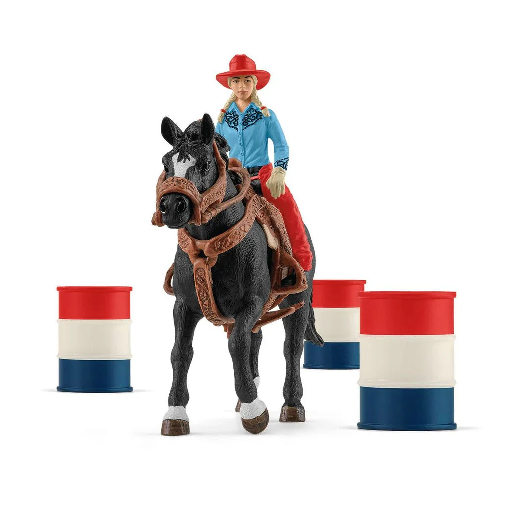 Schleich Cowgirl Barrel Racing Fun 42576