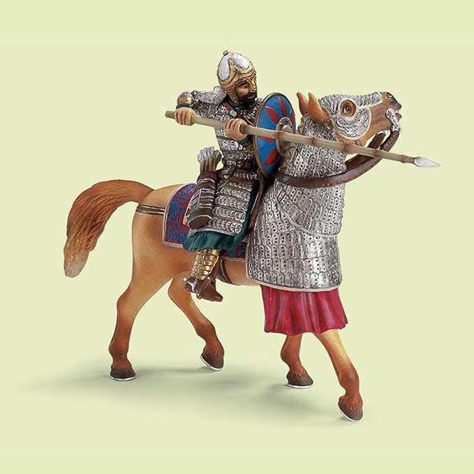 Schleich Soldier With Spike On Horse Exclusive 70040 - Image 2