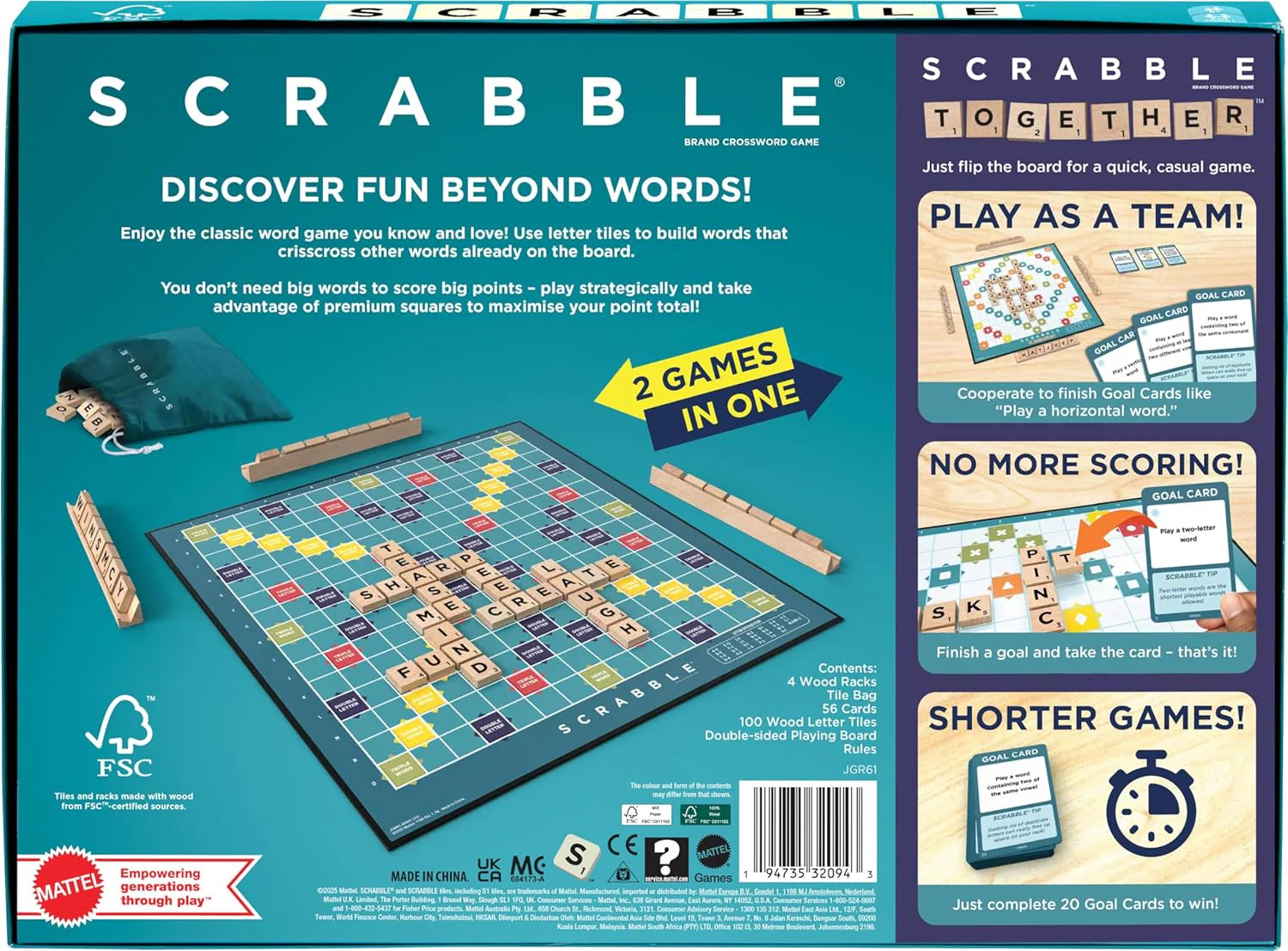 Scrabble Wooden Tiles English JGR61 - Image 2