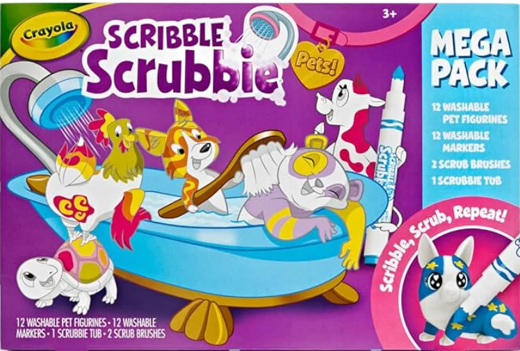 Scribble Scrubbie Pets Mega Blue Tub Playset CY74-7481