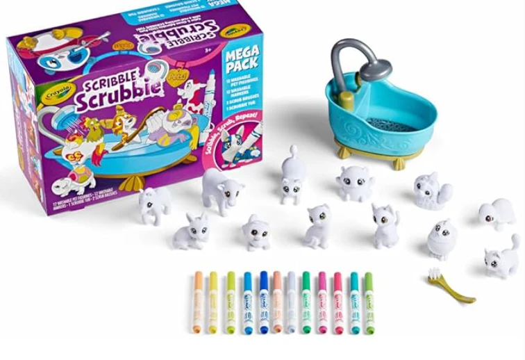 Scribble Scrubbie Pets Mega Blue Tub Playset CY74-7481 - Image 2