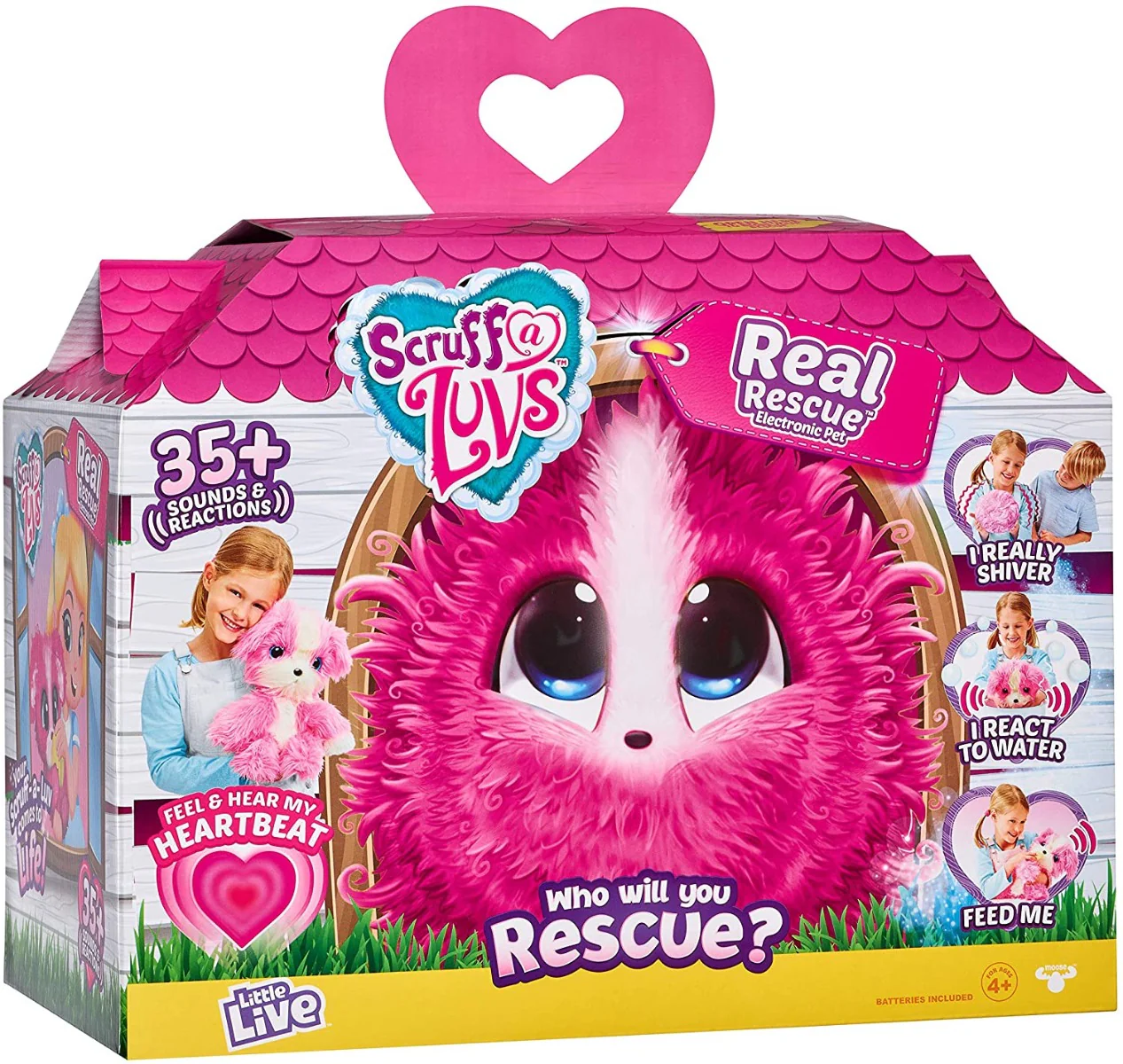 Scruff-A-Luvs Real Rescue Pink 638SEP01 - Image 4