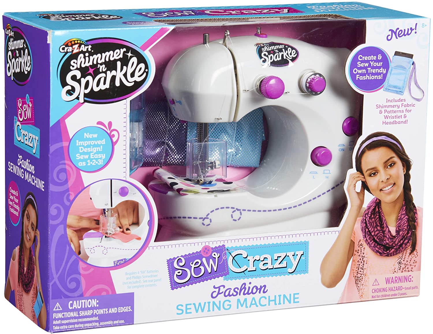 Shimmer N Sparkle Sew Crazy Sewing Machine 17524 - Image 3
