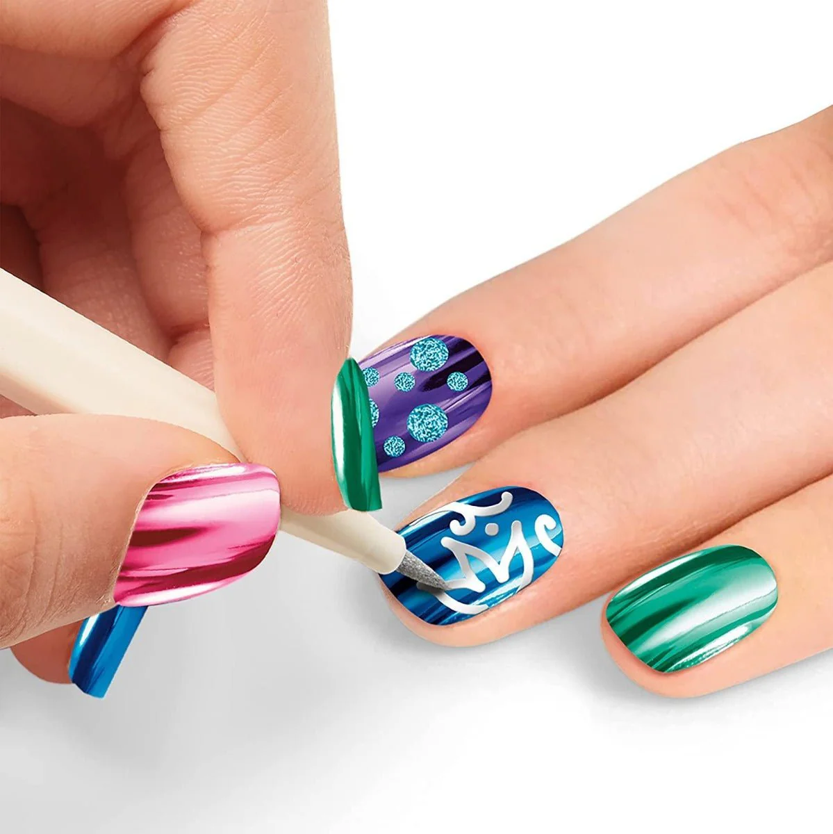Shimmer 'n Sparkle Ultimate Glitter Metallic Nail Art SNS-65540 - Image 3