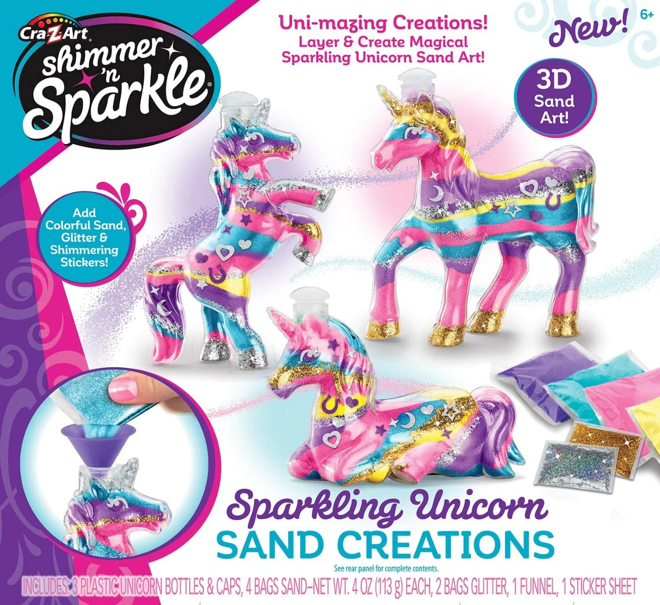 Shimmer N Sparkle Unicorn Sand Creations 17939