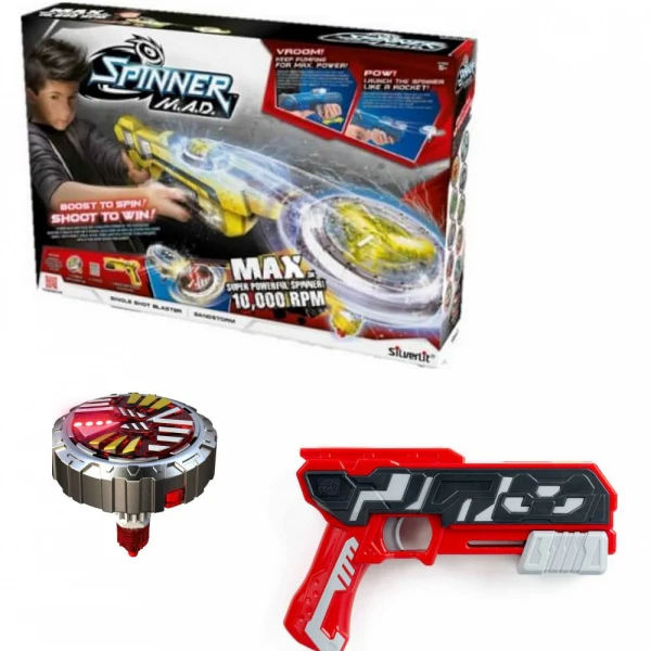 SIlverlit Spinner MAD Launcher Blaster Single Shot Blaster 86300