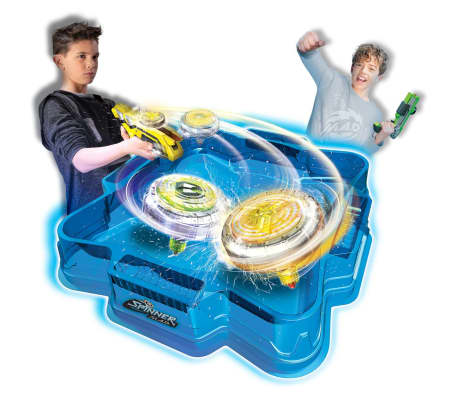 Silverlit Spinner Mad Single Shot Blaster Mega Wave Blue 86304 - Image 2