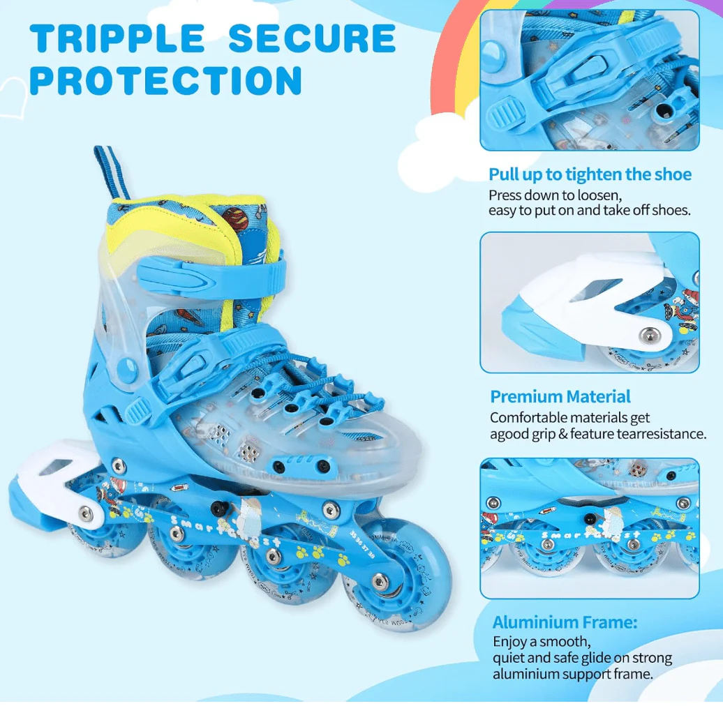 Skate Shoes Size 39-42 Blue Large - Image 2