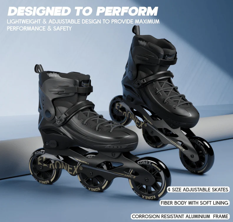 Skate Shoes Size 35-38 Black SKATE2023-M - Image 3