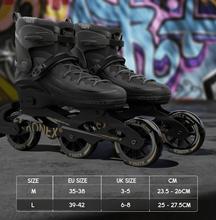 Skate Shoes Size 39-42 Black SKATE2023-L - Image 3