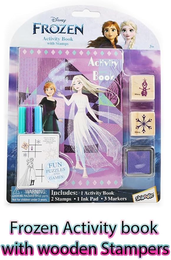 Skoodles Frozen Activity Book with Wooden Stampers - Image 3