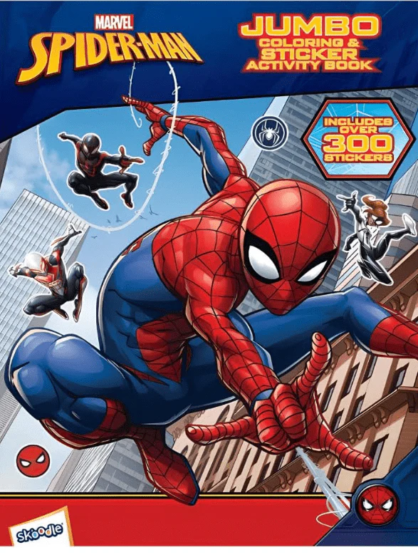 Skoodles Spider-Man Jumbo Coloring And Sticker Activity Book