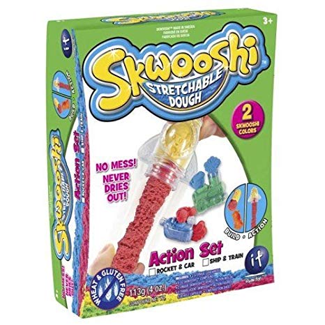 Skwooshi Stretchable Dough Rocket And Car Action Set 30007