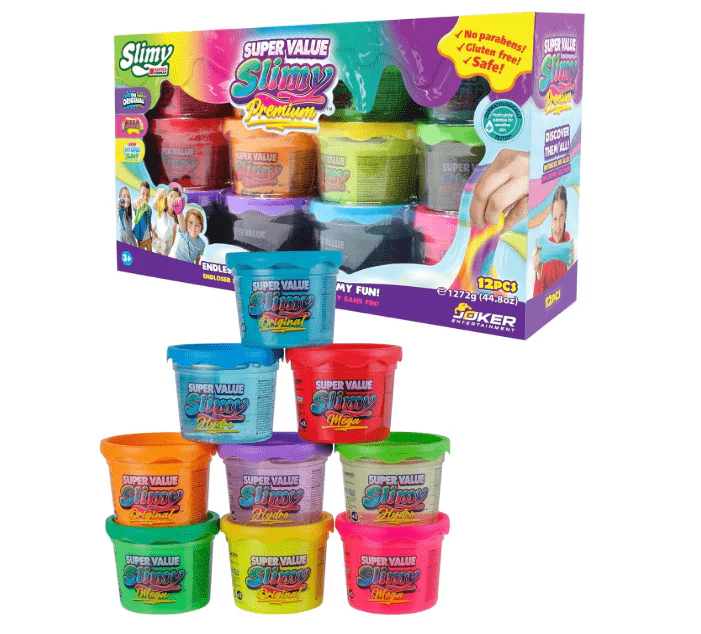 [36011] Slimy Super Value Slime Pack of 12 4oz