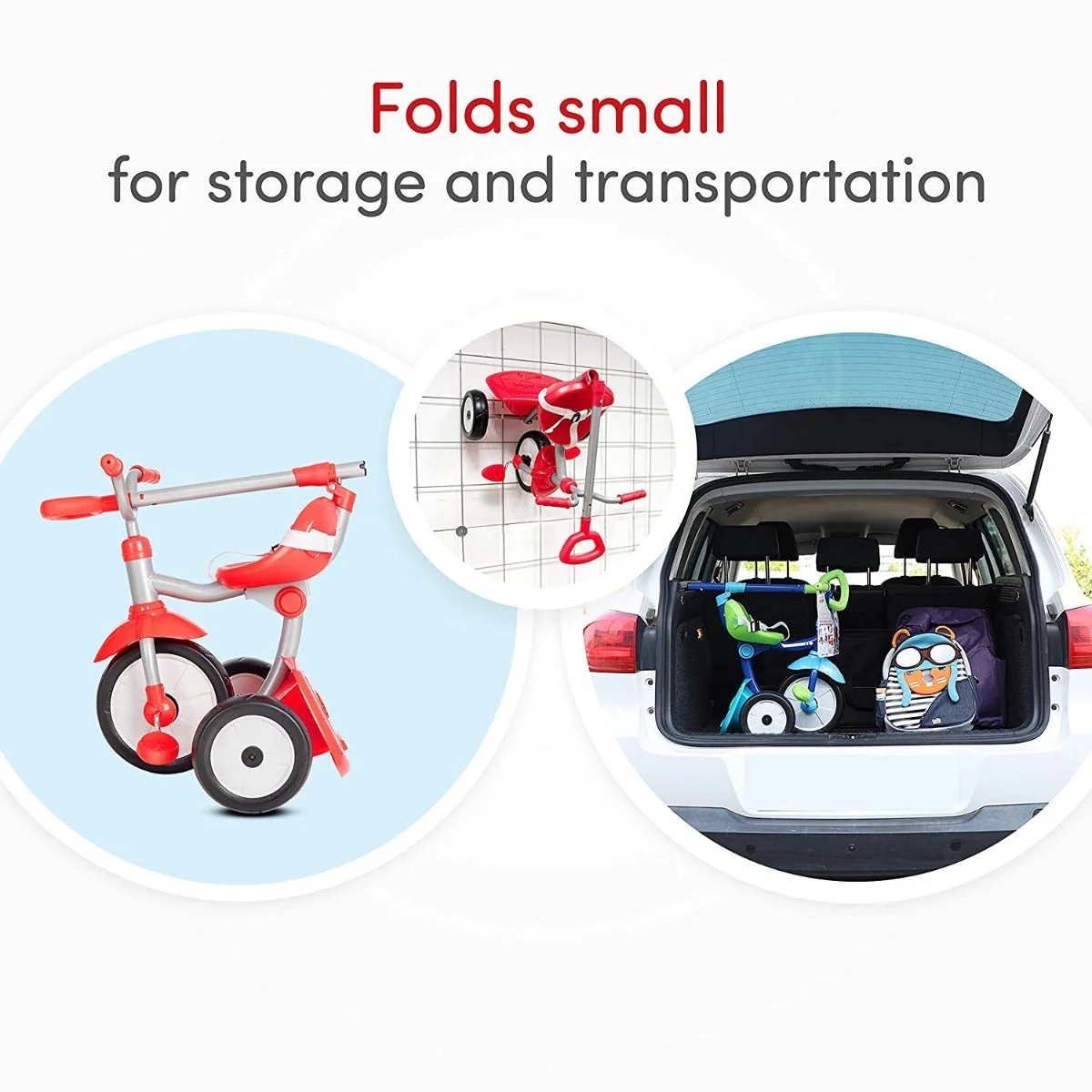 SmarTrike Folding Fun Tricycle Red 1310503