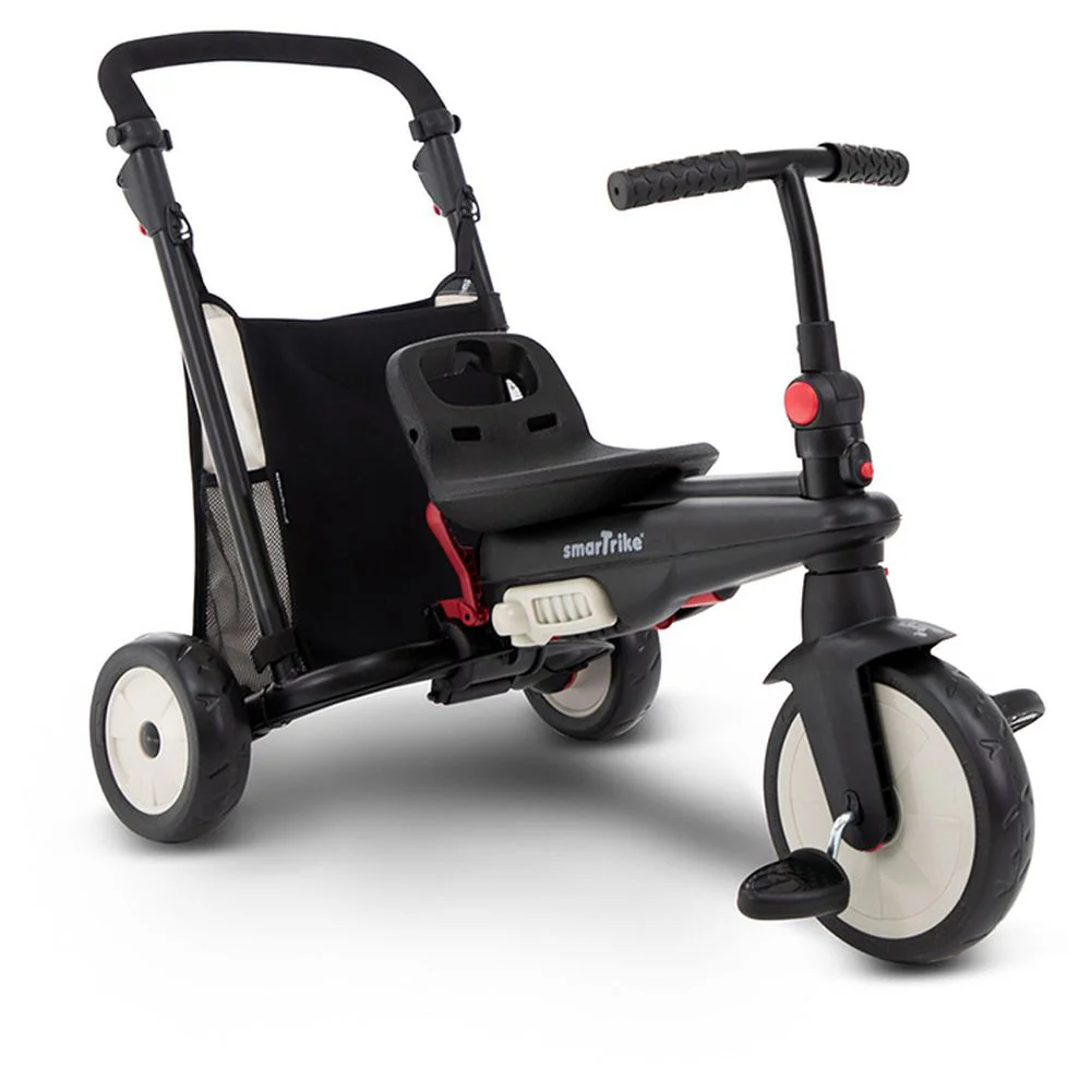 SmarTrike STR3 Folding 6-in-1 Trike Black with Cream Pipping 5021933 - Image 2