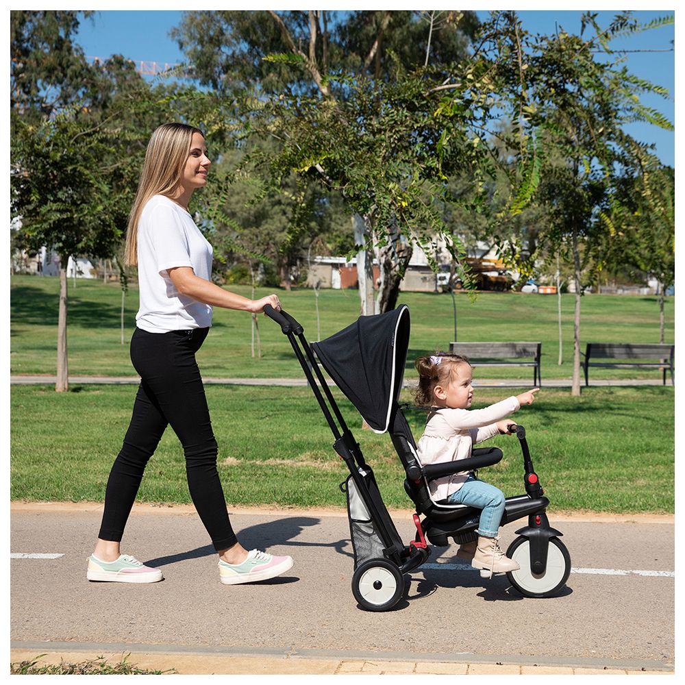 SmarTrike STR3 Folding 6-in-1 Trike Black with Cream Pipping 5021933 - Image 6