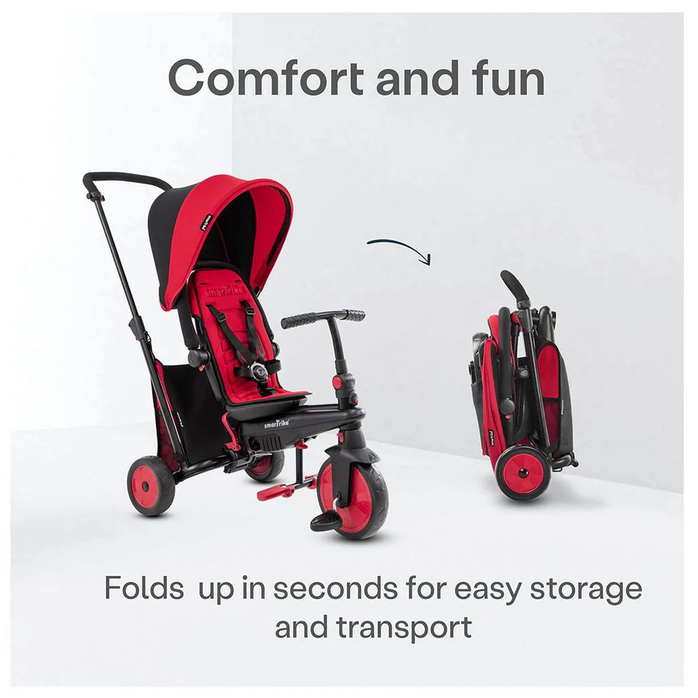 SmarTrike STR3 Plus Folding Trike Red 5021533 - Image 8