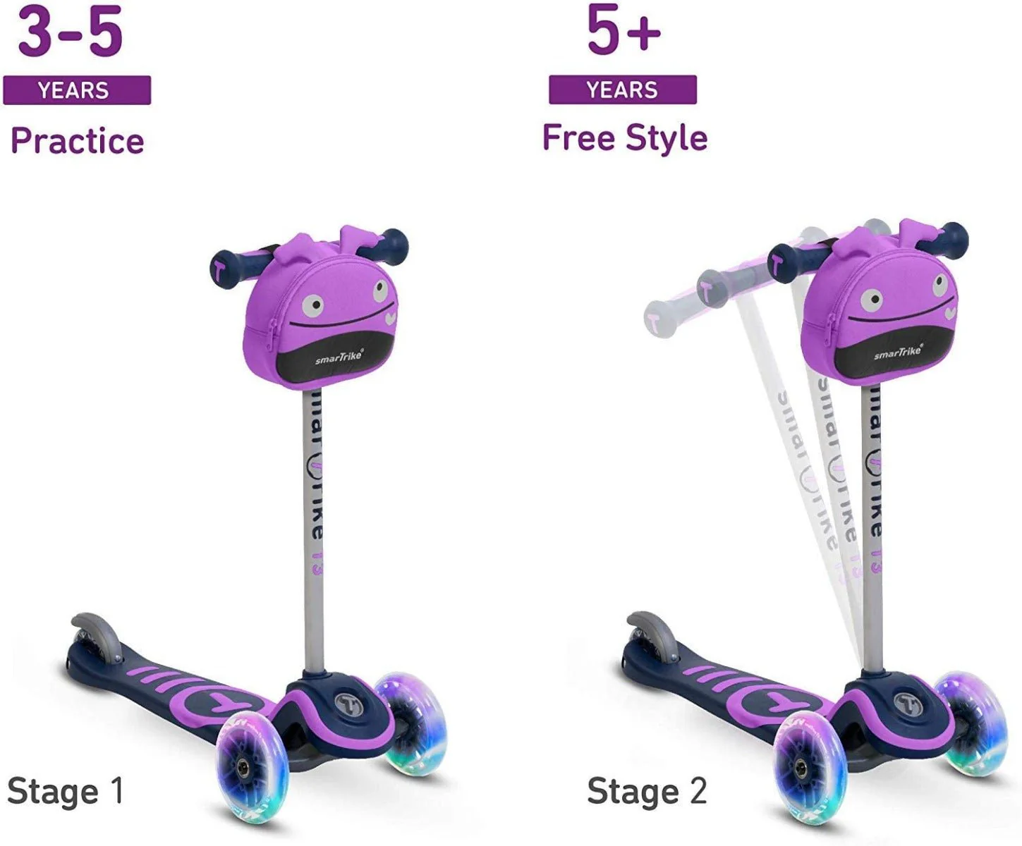 SmarTrike T-Scooter T3 Purple 2000501 - Image 5