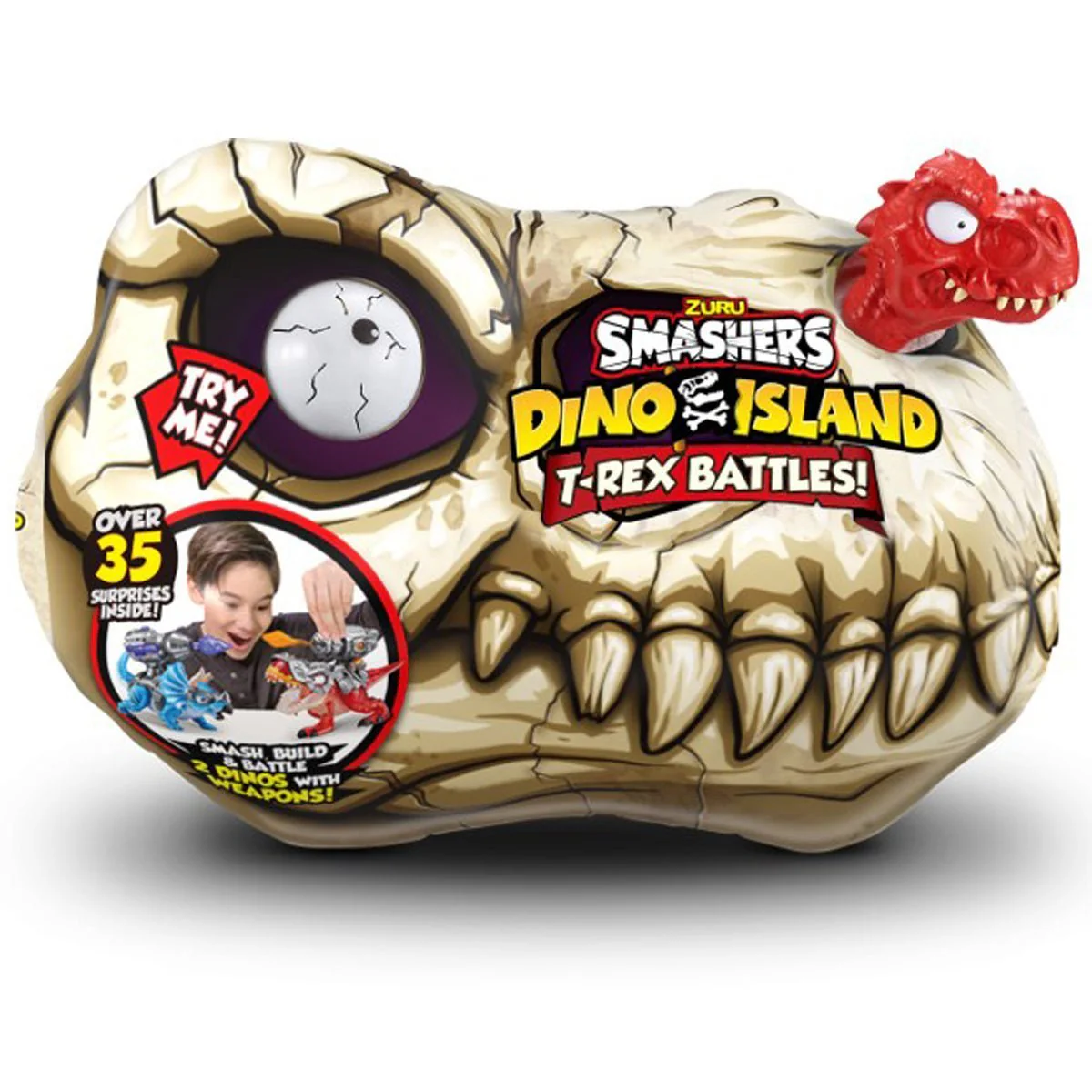 Smashers Dino Island T-Rex Battle Playset ZUR-74102