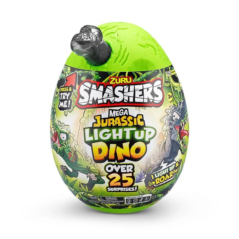 Smashers Mega Jurassic Light-Up Egg ZUR-74108 - Image 2