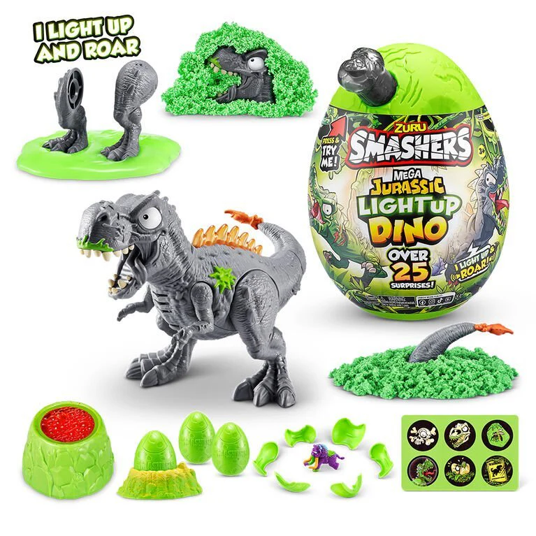 Smashers Mega Jurassic Light-Up Egg ZUR-74108 - Image 3