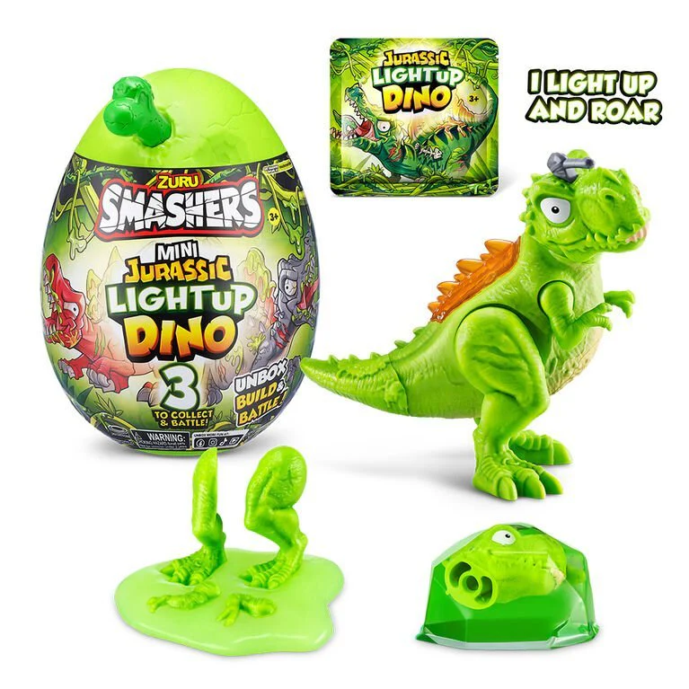Smashers Mini Jurassic Light Up Dino Egg ZUR-74107 - Image 2