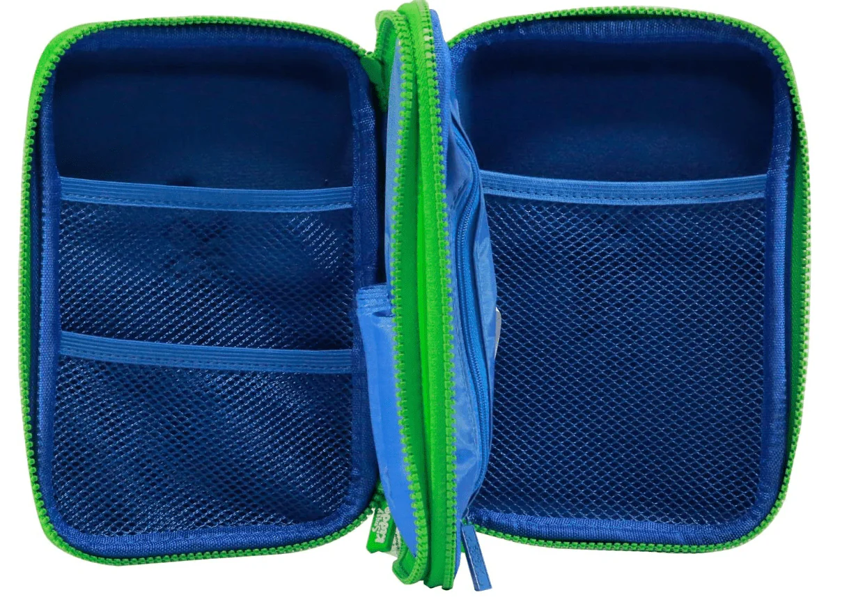 Smily Kiddos Double Compartment Pencil Case - Blue SK11001004 - Image 2