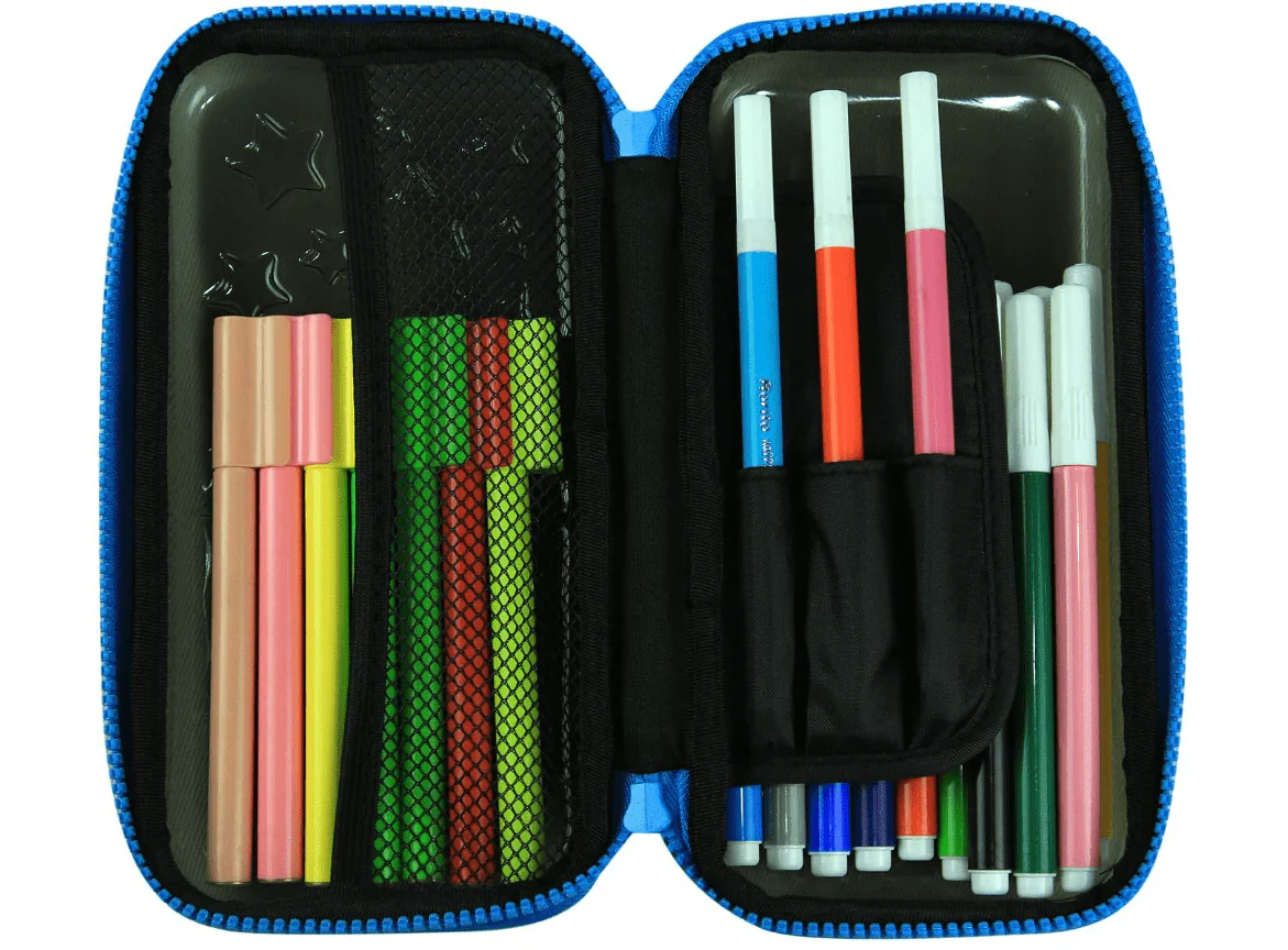 Smily Kiddos PVC Small Pencil Case Medium - Black SK11001025 - Image 2
