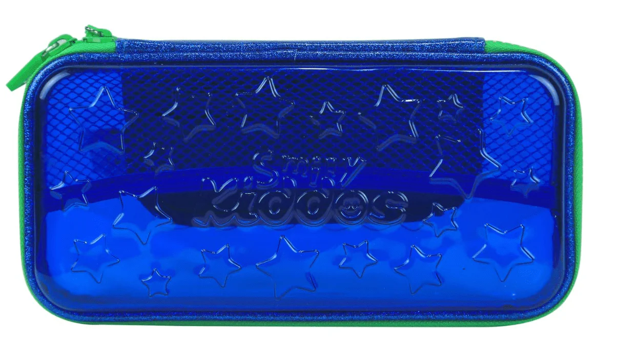 Smily Kiddos PVC Small Pencil Case Medium - Blue SK11001024