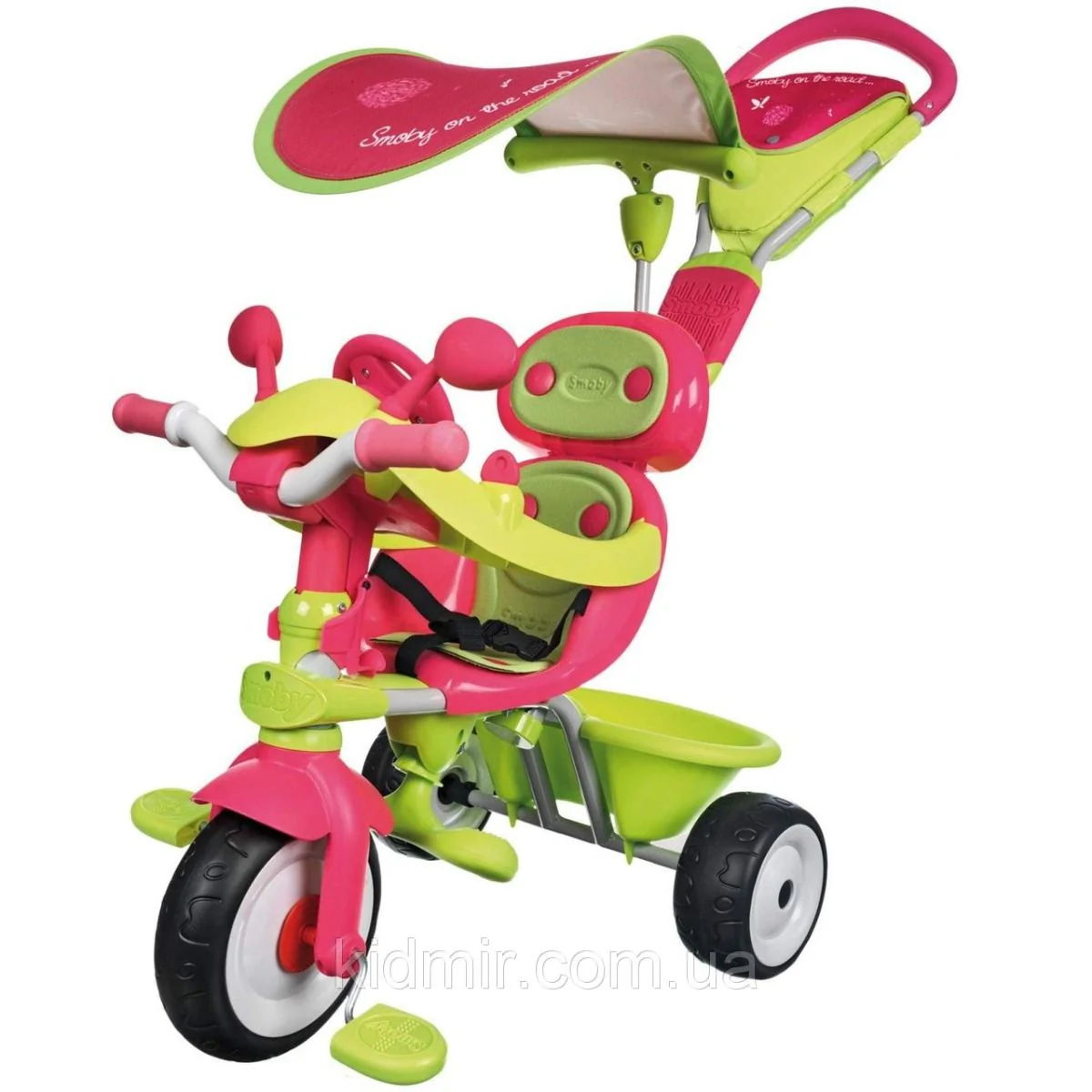 Smoby Baby Driver Confort Bicycle Metal Green Pink 434118
