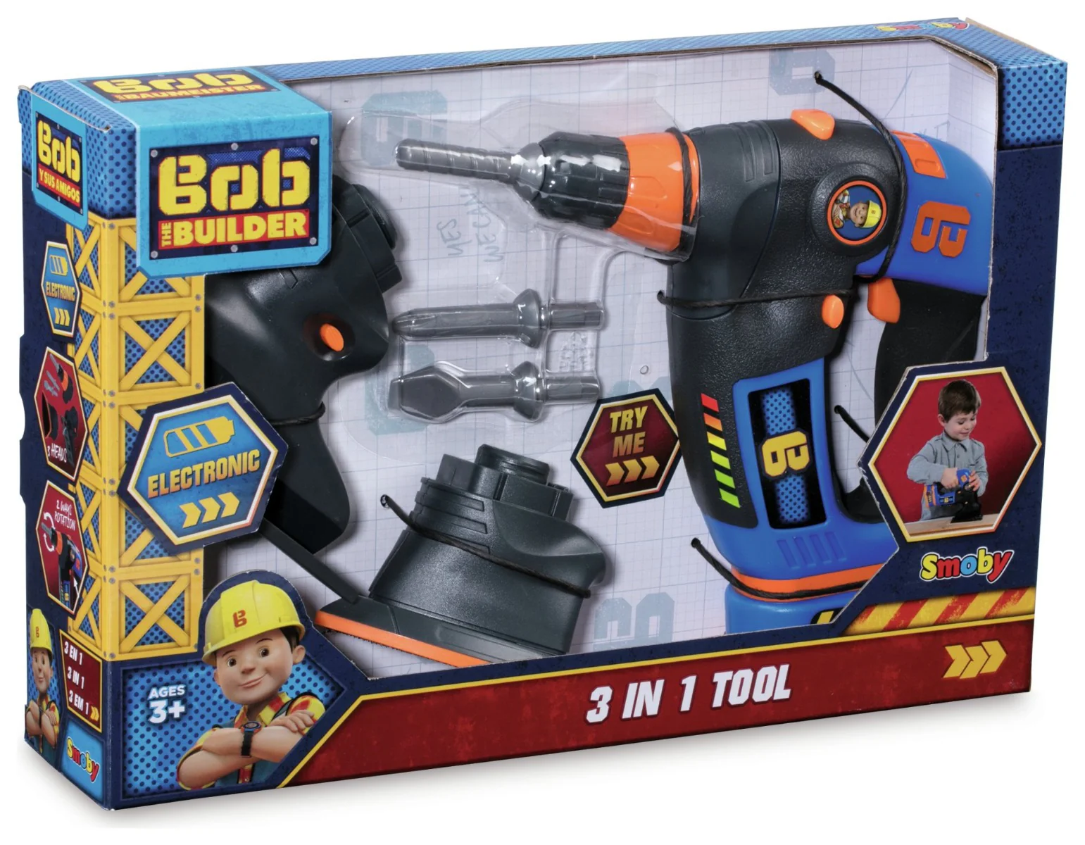 Smoby Bob The Builder 3 In 1 Tool 360132 - Image 4