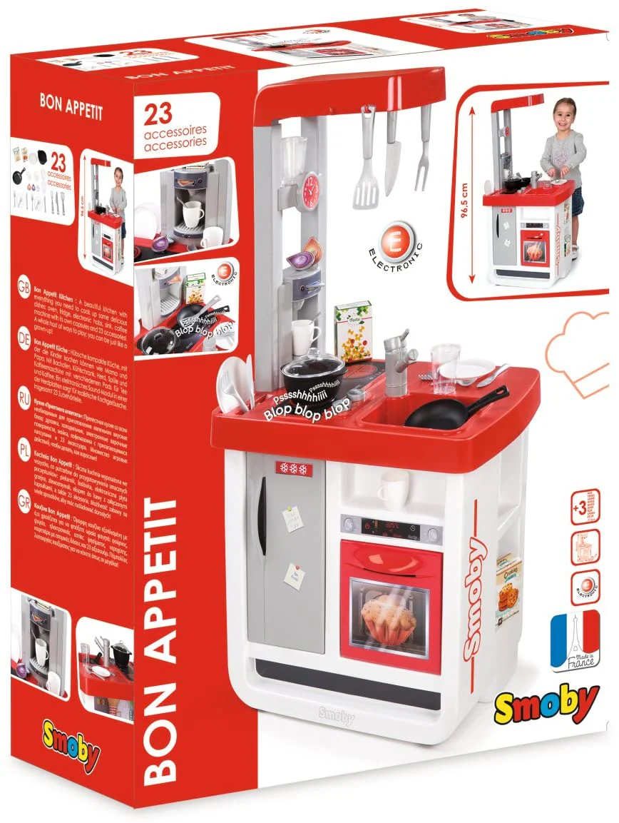 Smoby Bon Appetit Kitchen With 23 Accessories 310800 - Image 7