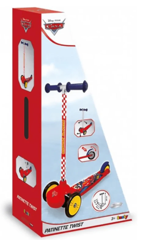 Smoby Disney Cars 3-Wheeled Twist Scooter 7600750205 - Image 2