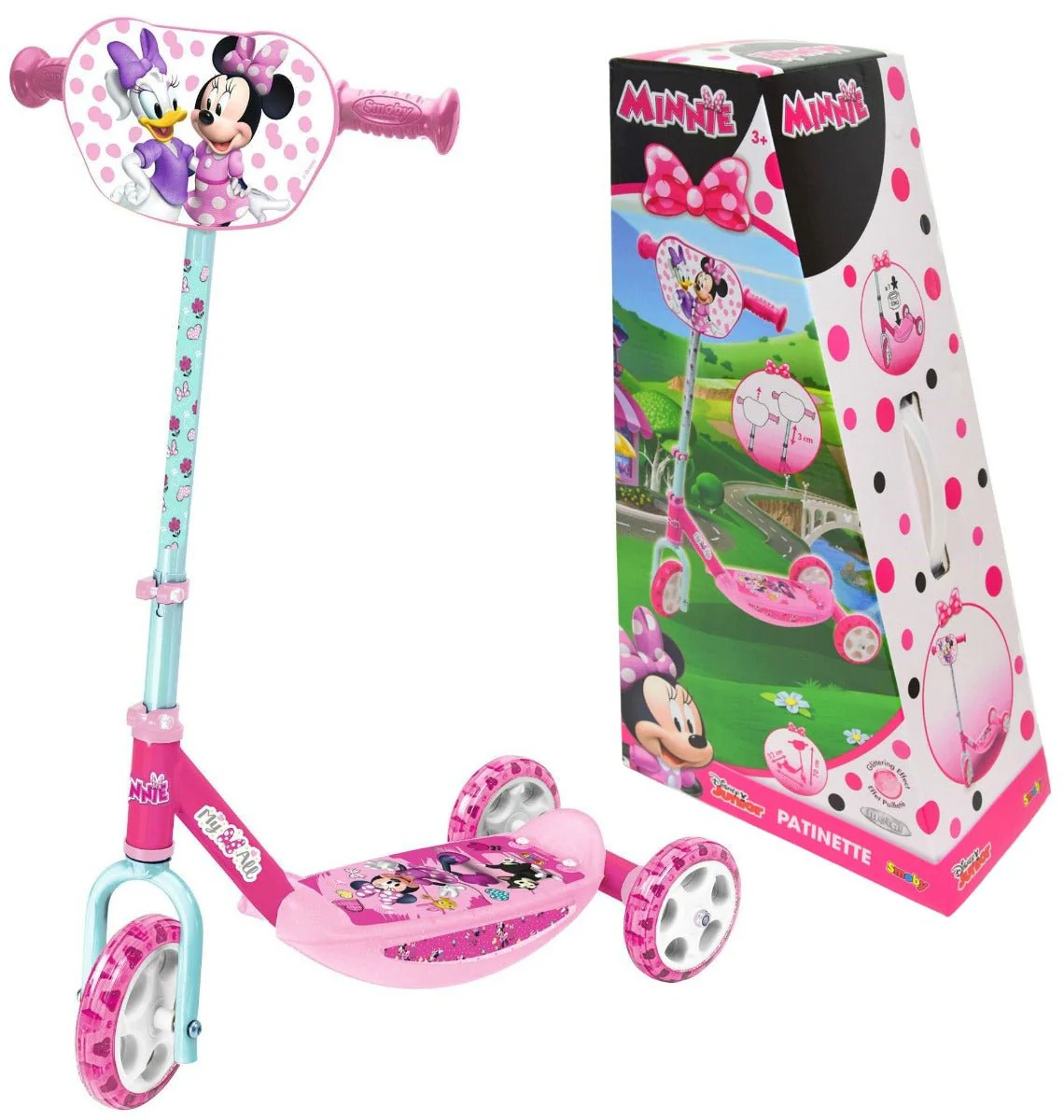 Smoby Mickey Mouse and Friends Minnie Mouse 3-wheel Scooter 7600750167
